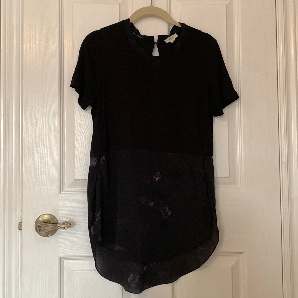 Wilfred Hi-Lo T-Shirt with Silk